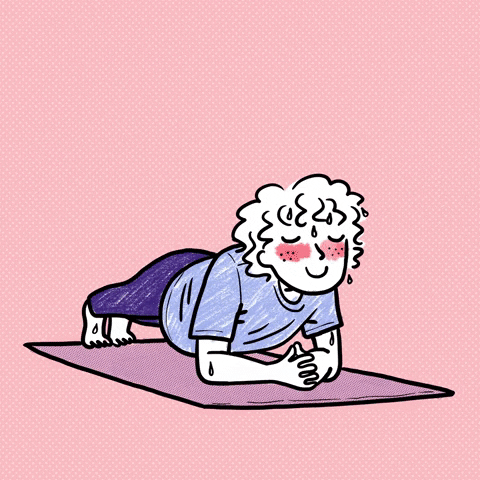 A person doing yoga 