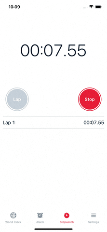 Stop watch that continues counting when app is refreshed