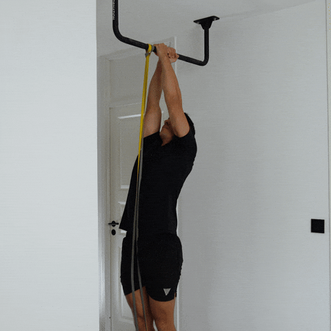 assisted commando pull ups exercise demonstration
