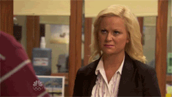 tv reaction sad parks and recreation amy poehler