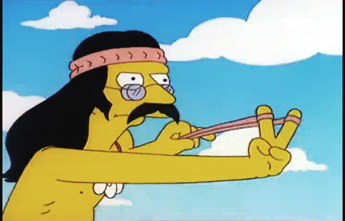 the simpsons hippie