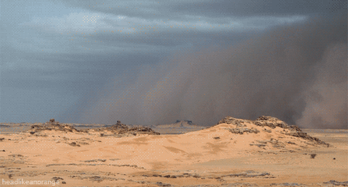 Nube desierto Sahara NASA 