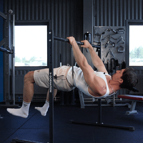Assisted straddle halflay front lever with a resistance band demonstration