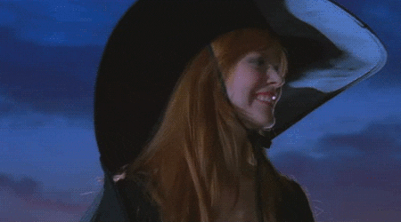 Nicole Kidman fazendo papel de bruxa