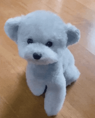 Teddy bear doggo in dog gifs