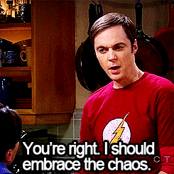 Image result for embrace the chaos gif