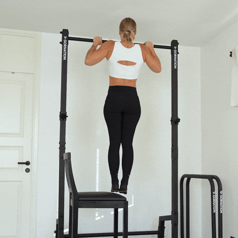 assisted negative pull up exercise demonstration