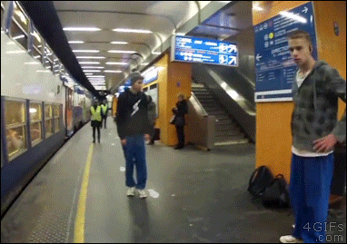Bag is gone in funny gifs