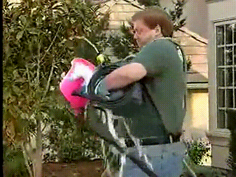 Man Juggling DIY Equipment 