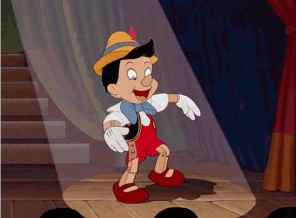Disney throwback wish puppet pinocchio