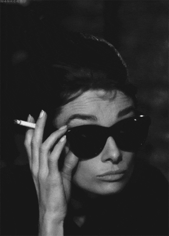 Audrey Hepburn Smoking GIF - Find & Share on GIPHY