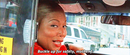 queen latifah buckle up safety taxi seatbelt