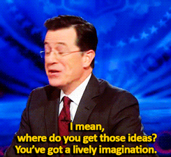 give it to me stephen colbert gif