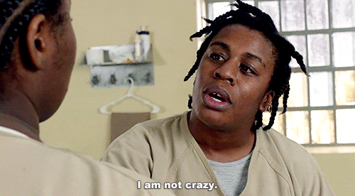  oitnb uzo aduba i am not prepared this can only end badly GIF