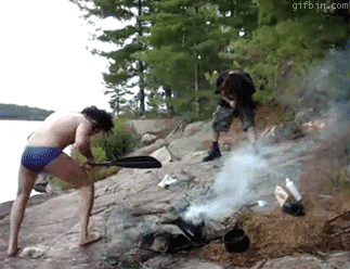 Guys headbanging on a cliff for the summer bucket list

Fire Camping GIF
https://media.giphy.com/media/s4QGjeuFENEkM/giphy.gif
