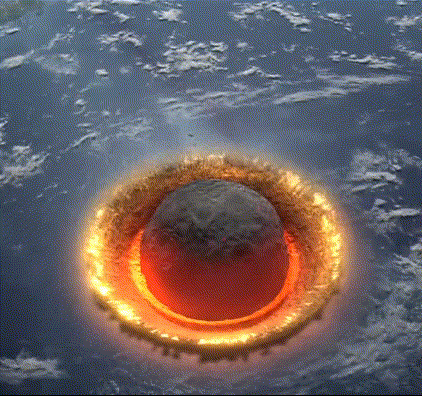 Impacto De Meteorito Gif - meteorito 2020