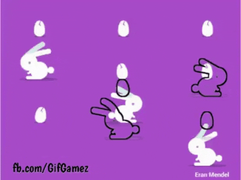 Jumping bunny in gifgame gifs