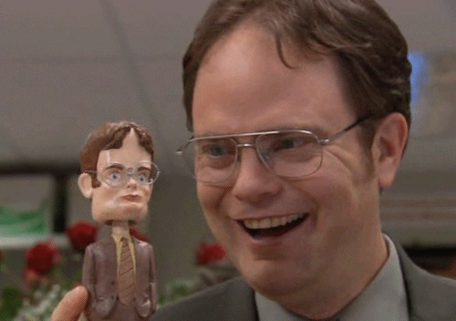 Image result for dwight schrute animated gif