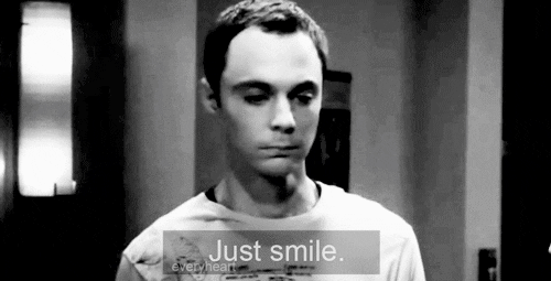 Sheldon Cooper Smile GIF