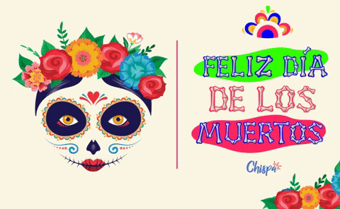 Day Of The Dead Skull GIF by Chispa App