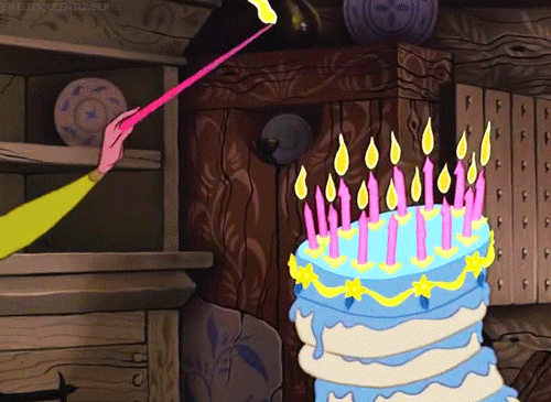 Image result for birthday cake magic gif