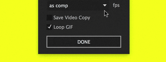 adobe animate gif keep playing after effedts