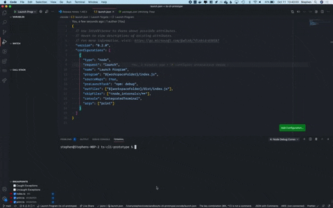 gif showing debugger in action