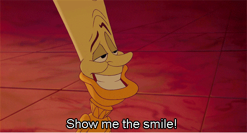 Beauty And The Beast Smile GIF - Find & Share on GIPHY