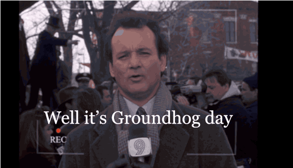 bill murray again groundhog day hogday