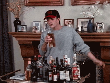 Luke Perry Drinking GIF - Find & Share on GIPHY