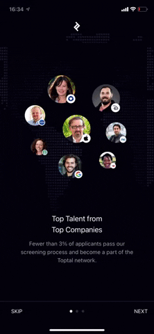 294. Full-Screen Steps Animated Transition