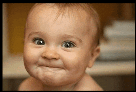 Image of funny baby smile gif