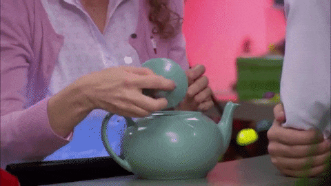 Image result for pam teapot gif