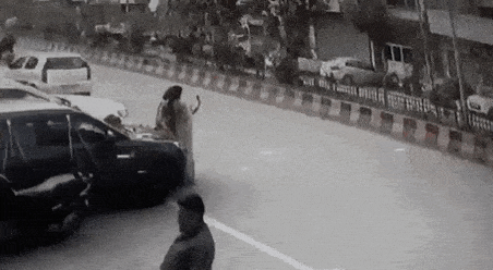 Selfie on road gone wrong in wtf gifs