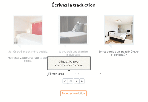 Découvrez des exercices de traduction clairs et intuitifs