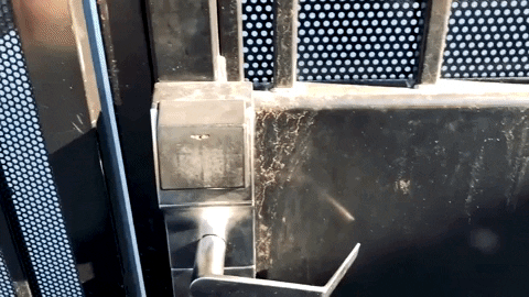 Unlocking a door