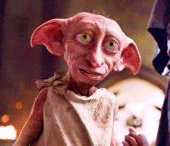 Dobby clenching his fists