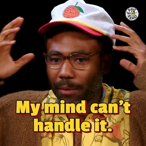 Childish Gambino makes a mind-blown gesture