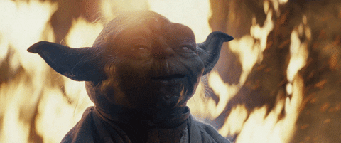 Yoda saying "the greatest teacher, failure is"