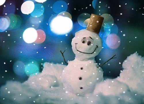 Resultado de imagen de gif snowman