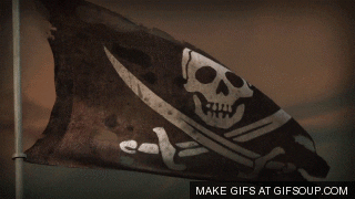 Image result for pirate flag gif
