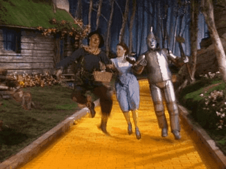 Yellow brick road from the Wizard of Oz