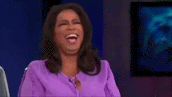 Oprah laughing