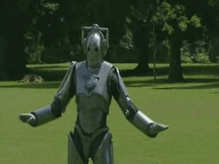 A dancing Cyberman