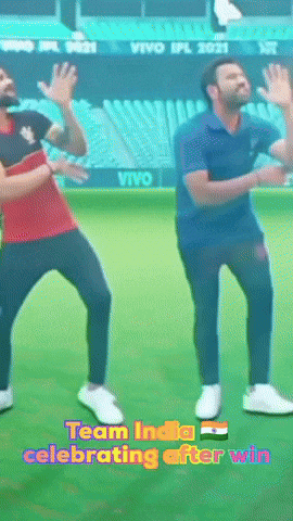 Team high-five celebration GIF