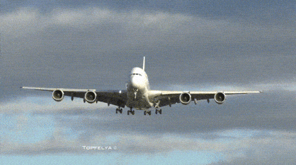 Malaysia A380 landing