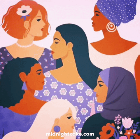 Happy Womans Day GIF by midnightcake - Find & Share on GIPHY