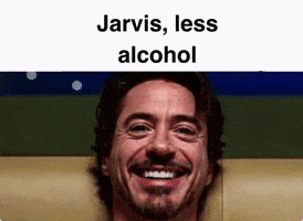 GIF jarvis less alcohol para Instagram