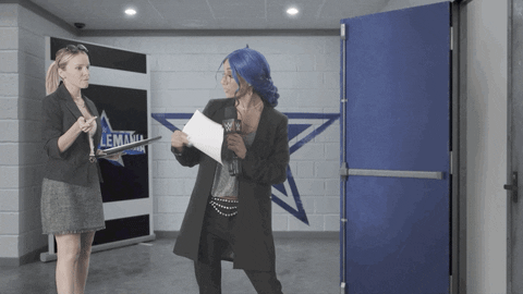 Go Away Reaction GIF by WWE