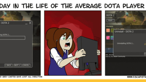 Average Dota Player Day